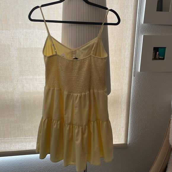 Tazga NWT Sunday Funday Pastel Yellow Spring/Summer Mini Dress - Picture 8 of 17